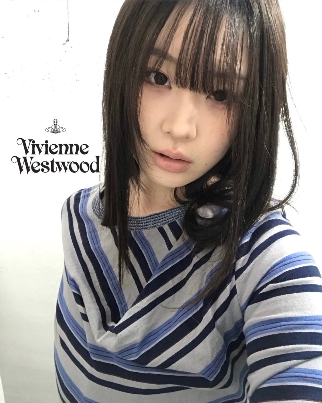 비비안웨스트우드 레드라벨 드레이핑 스트라이프 티 상품이미지1