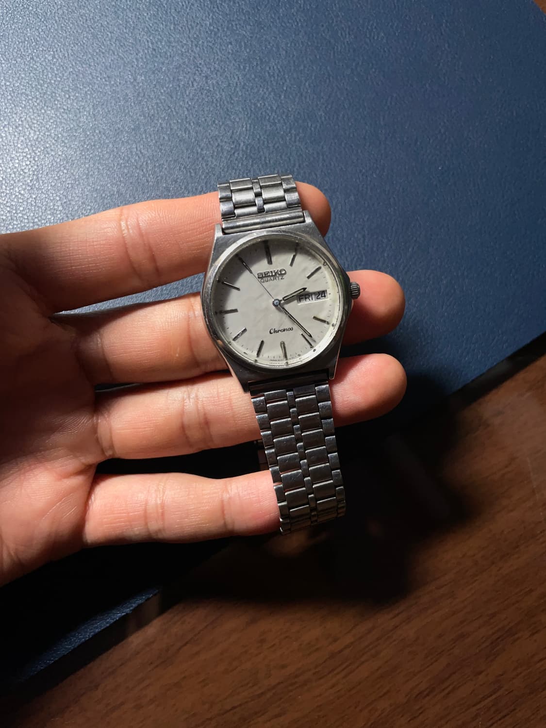 세이코 크로노스 쿼츠 메탈 시계 상품이미지3