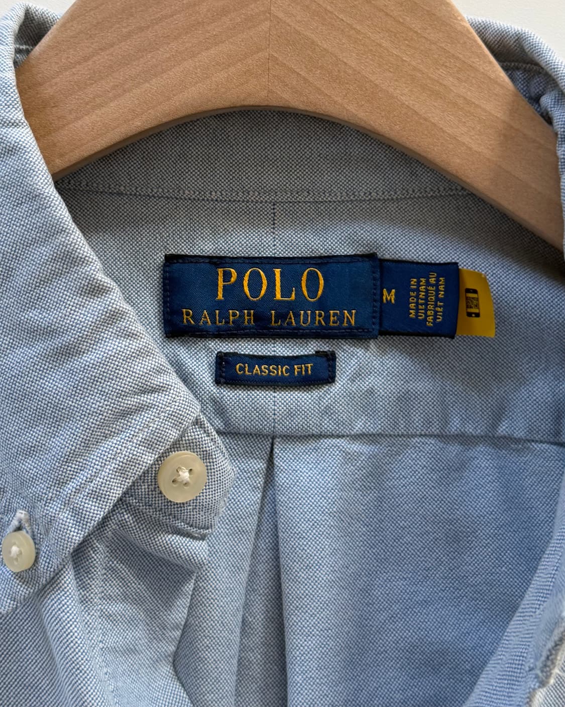 Polo 폴로 랄프로렌 QR신형 스카이블루컬러 포켓베어자수 클래식핏 셔츠 상품이미지5