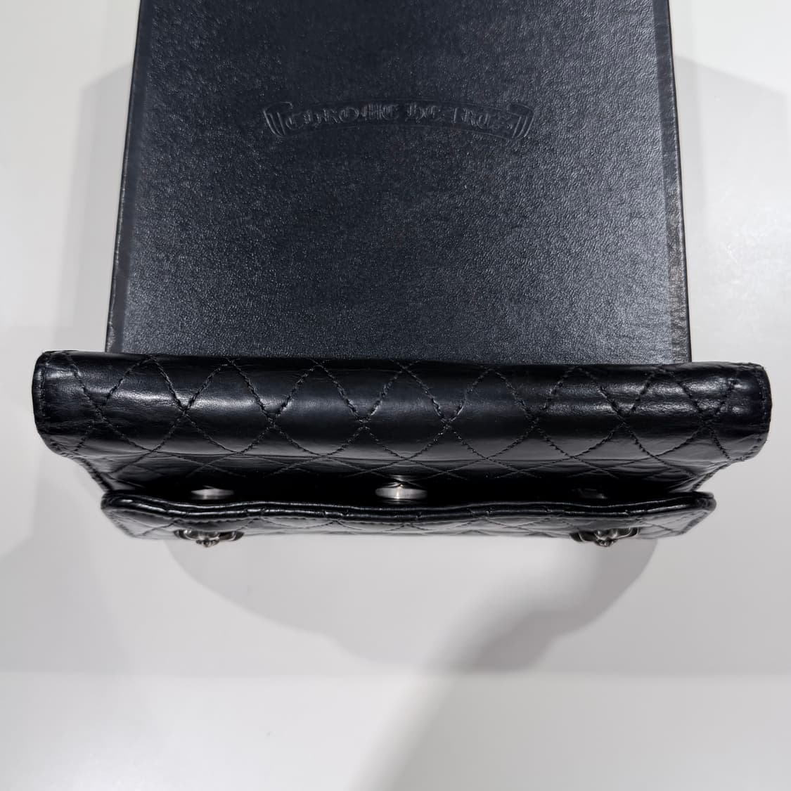 (B+/OS) / 크롬하츠 4 웨이브 퀄팅 레더 월렛 지갑 장지갑 상품이미지6