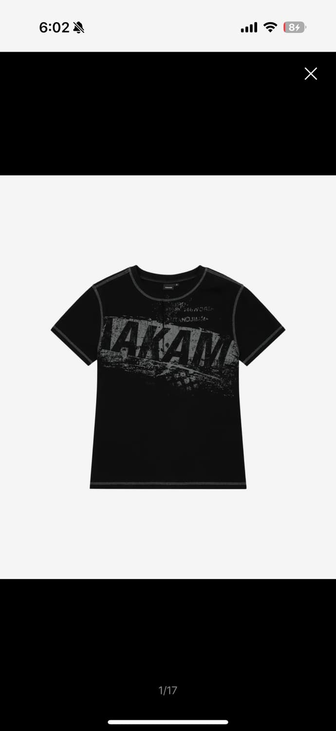 아캄 반팔티 Tread Henry Neck Half Top (Black) 상품이미지3