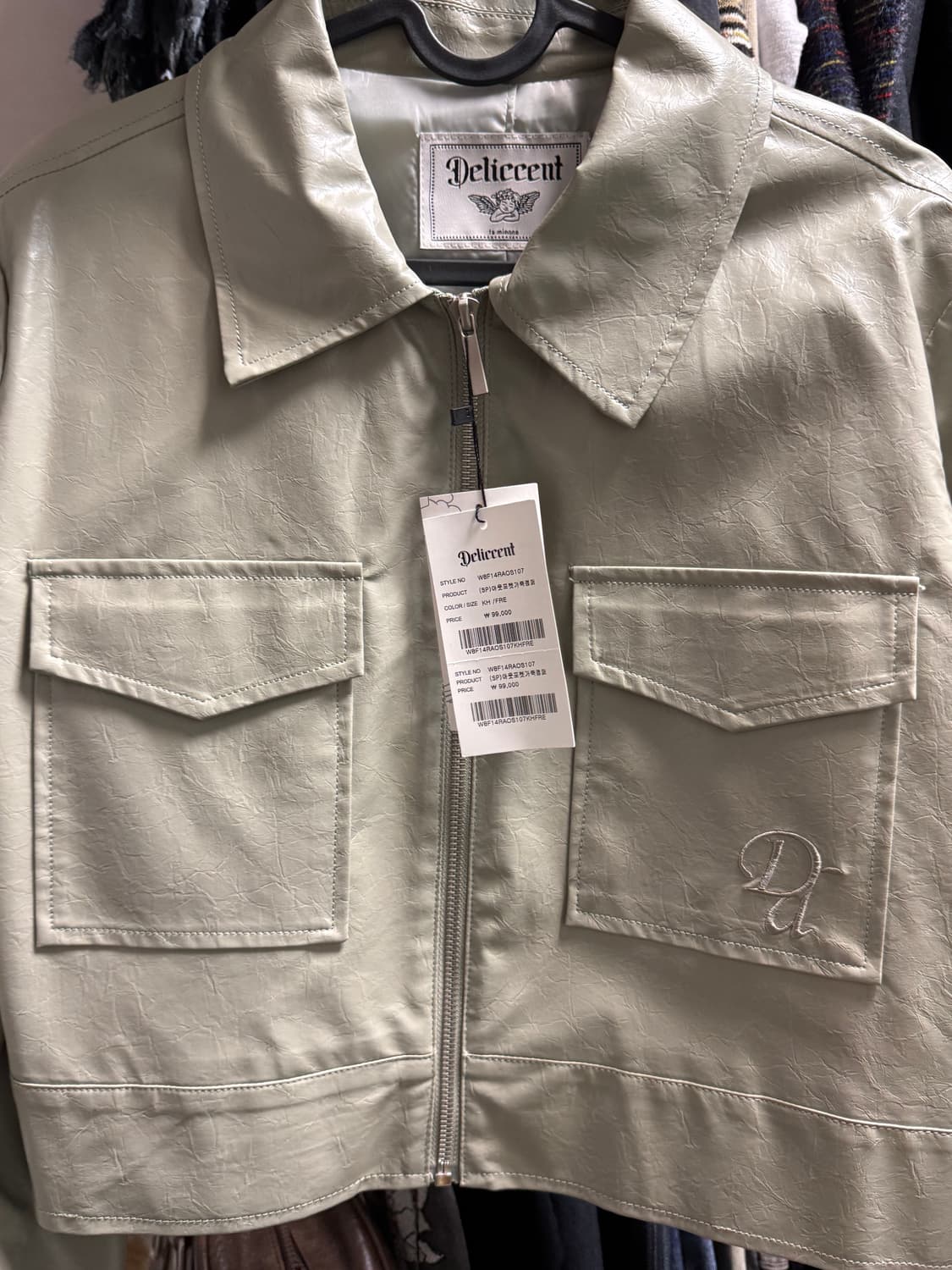 델리센트 가죽 점퍼 자켓 (새상품) 상품이미지1