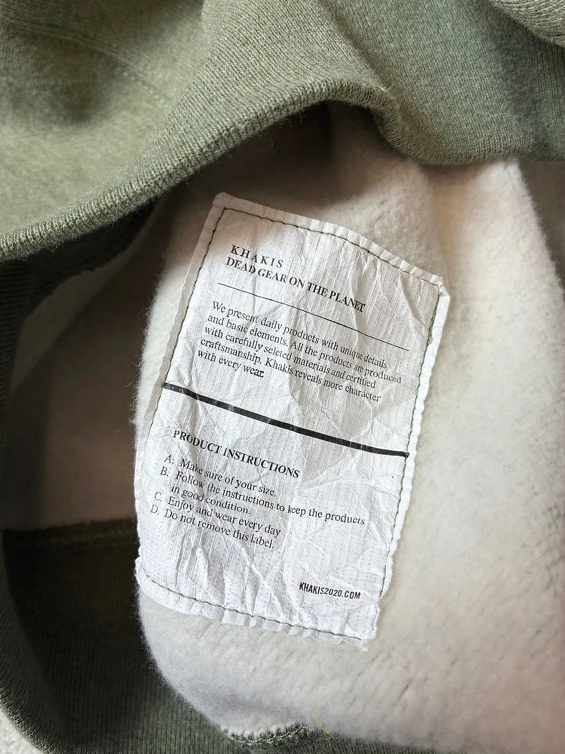 카키스 Khakis 포켓 크루넥 스웨트 맨투맨 PN7720 상품이미지8