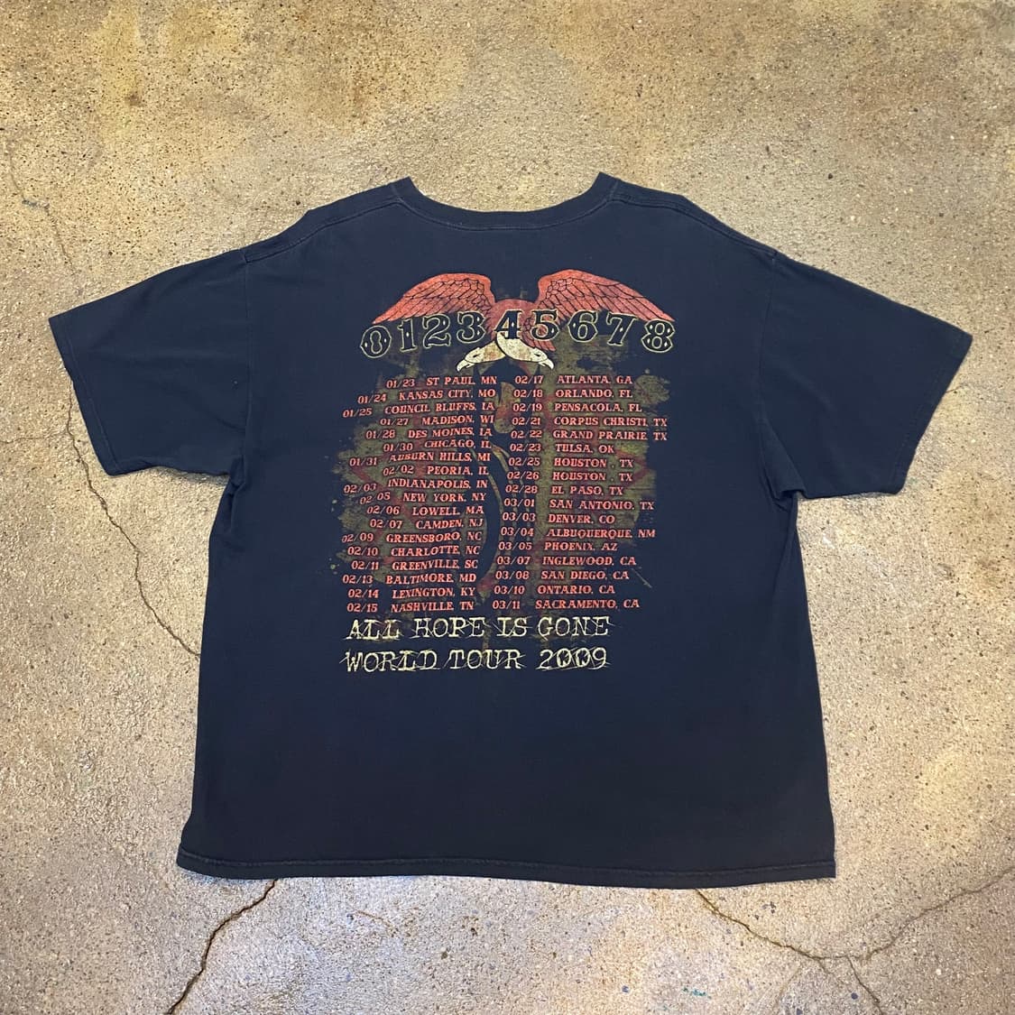 레어) 미국 빈티지 SLIPKNOT 슬립낫 락티셔츠 반팔티 상품이미지5