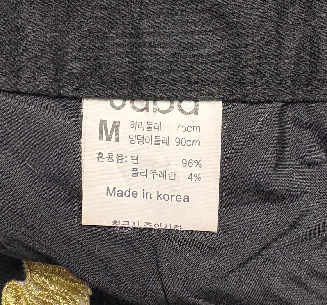 JABA JEANS 블랙 숏팬츠 상품이미지3