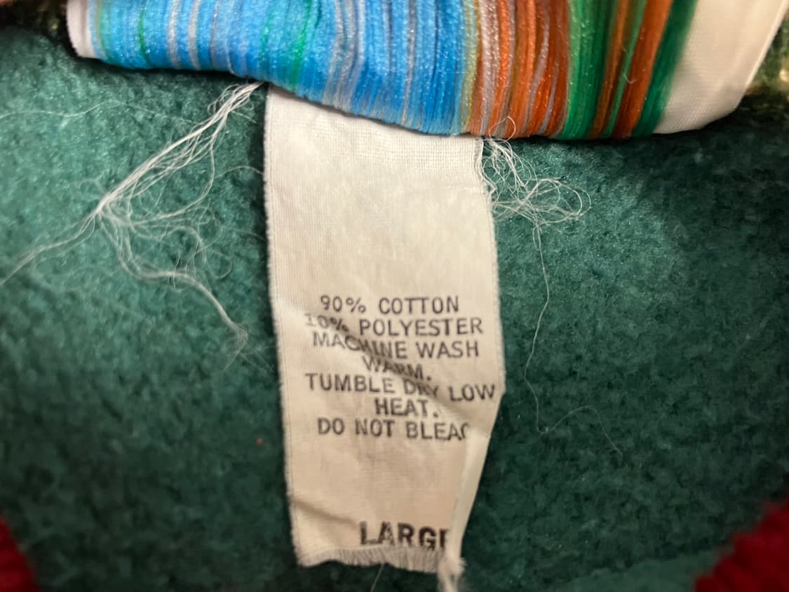 빈티지 USA 80-90sMT스포캔니팅밀스 리버스위브 그린 스웻셔츠 L 상품이미지4