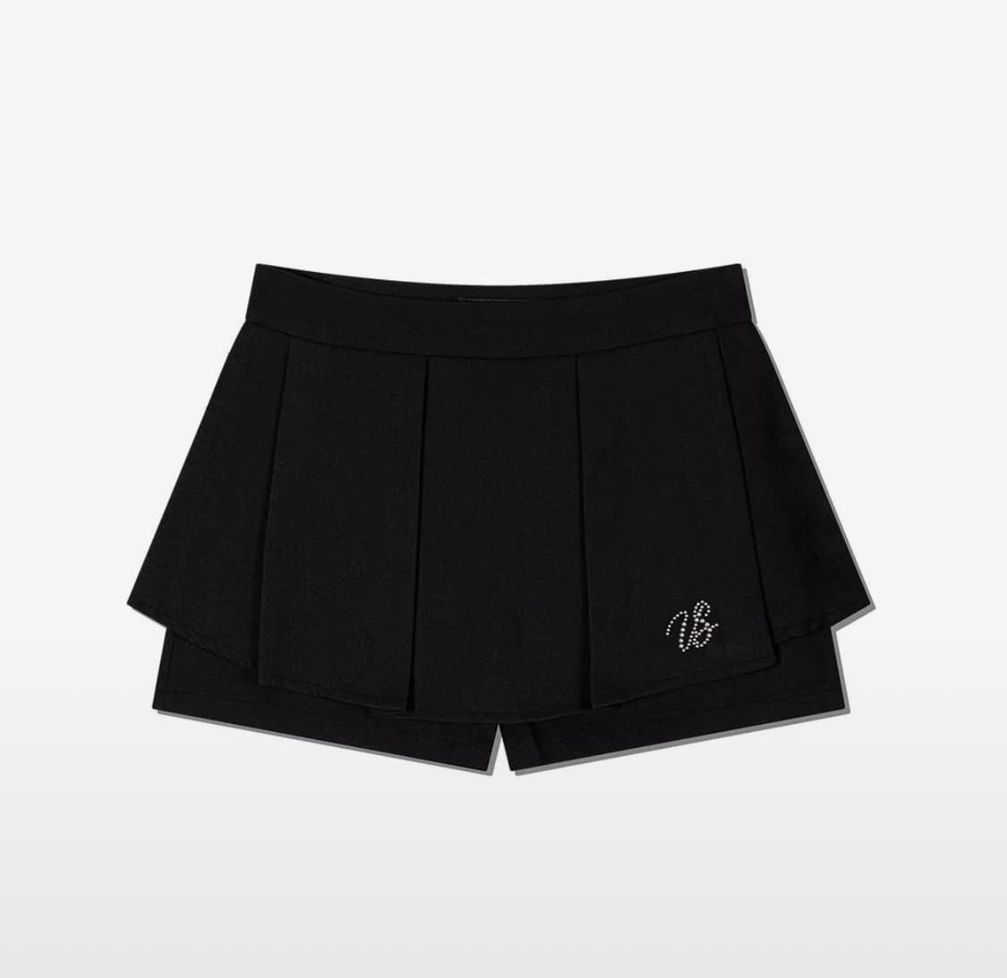 어글리쉐도우 튤립 팬츠 스커트(블랙) M 상품이미지1