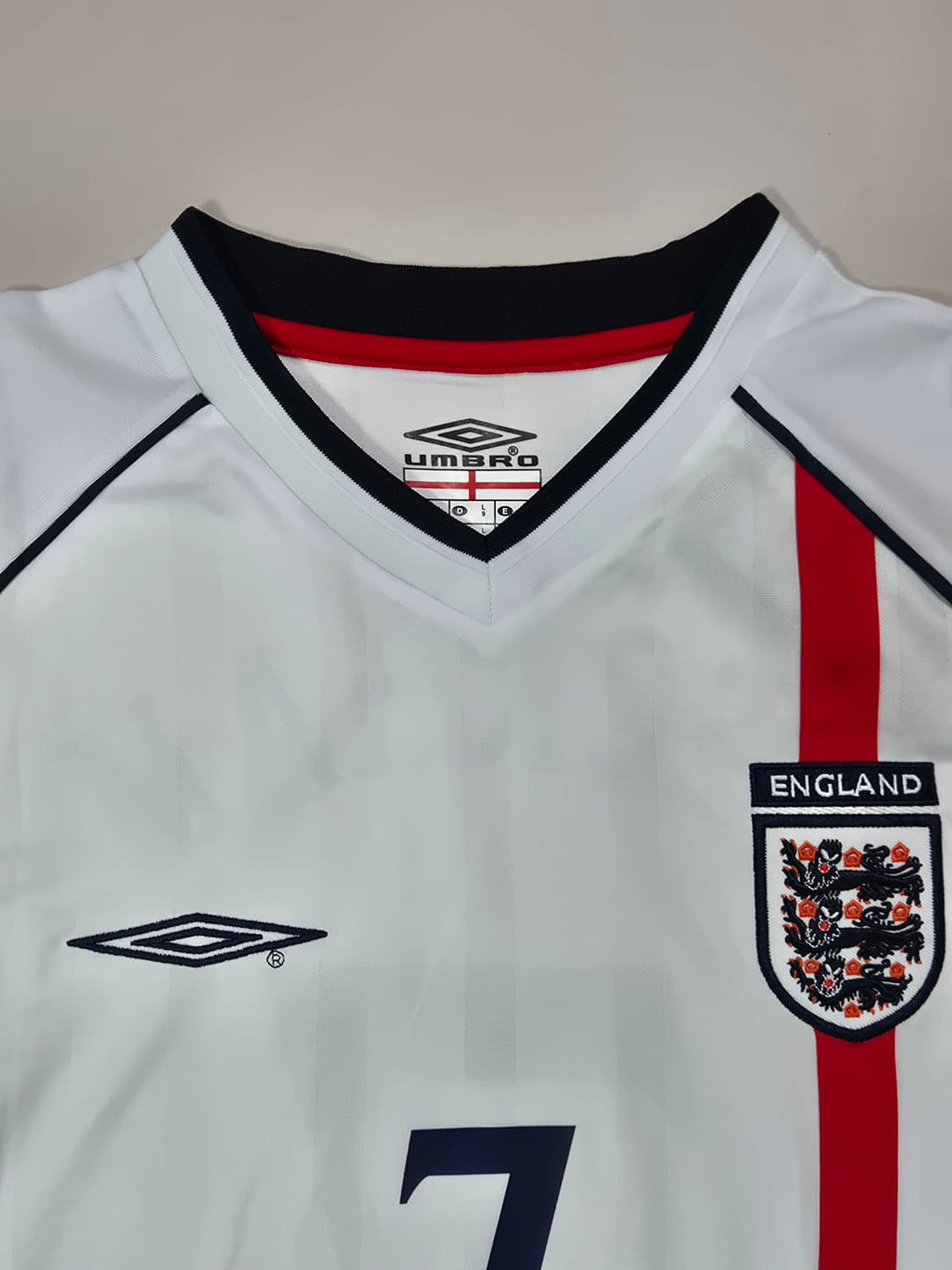 레트로) 02-04 잉글랜드 국대 베컴 긴팔유니폼 L 상품이미지3