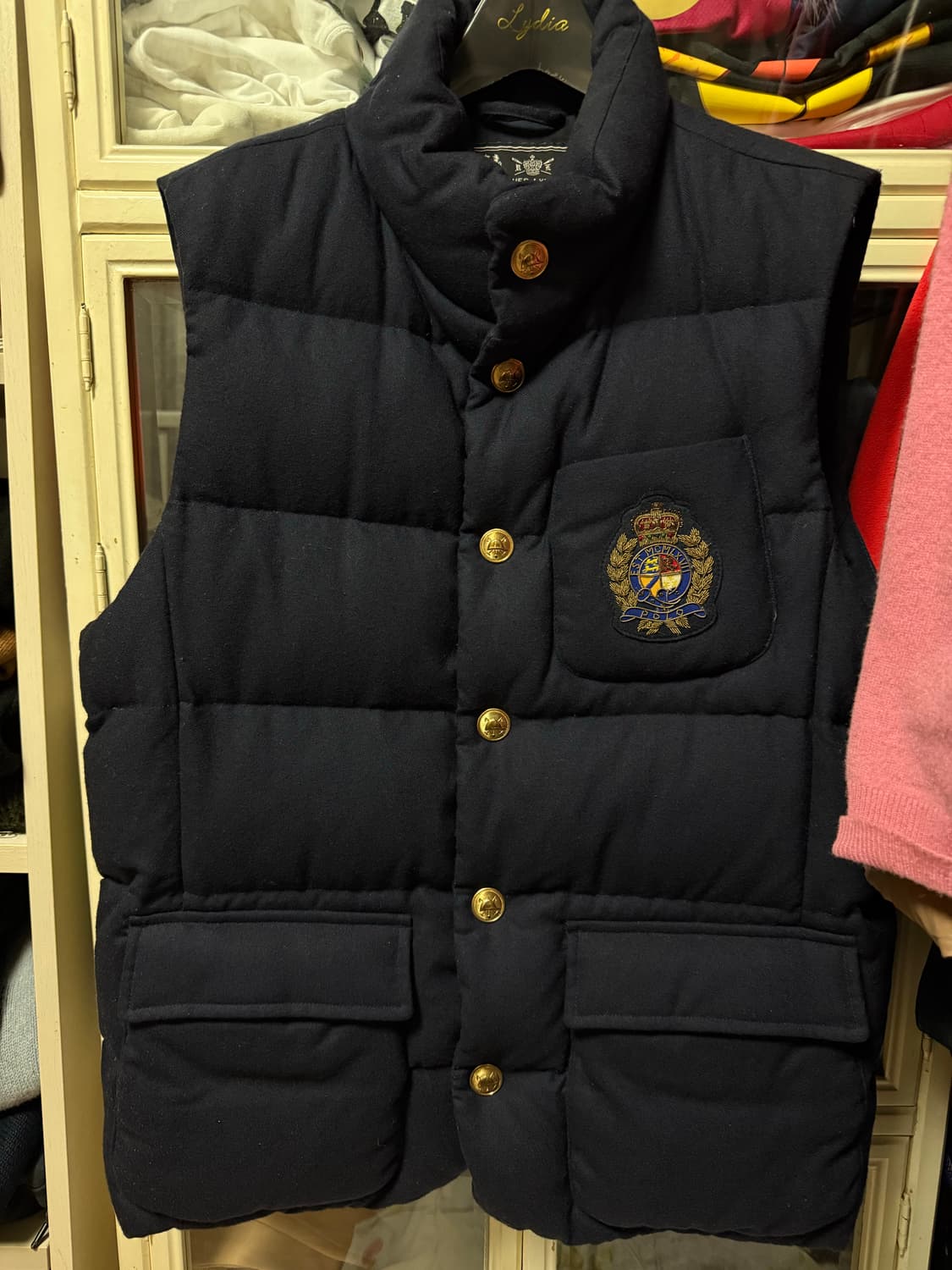 폴로 금장 패딩 베스트 m 상품이미지1