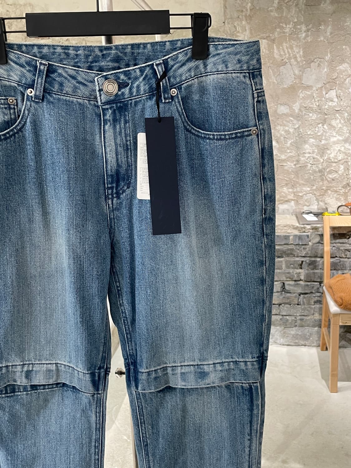 준지 중청 벨크로 니 데님 조거 팬츠 상품이미지3