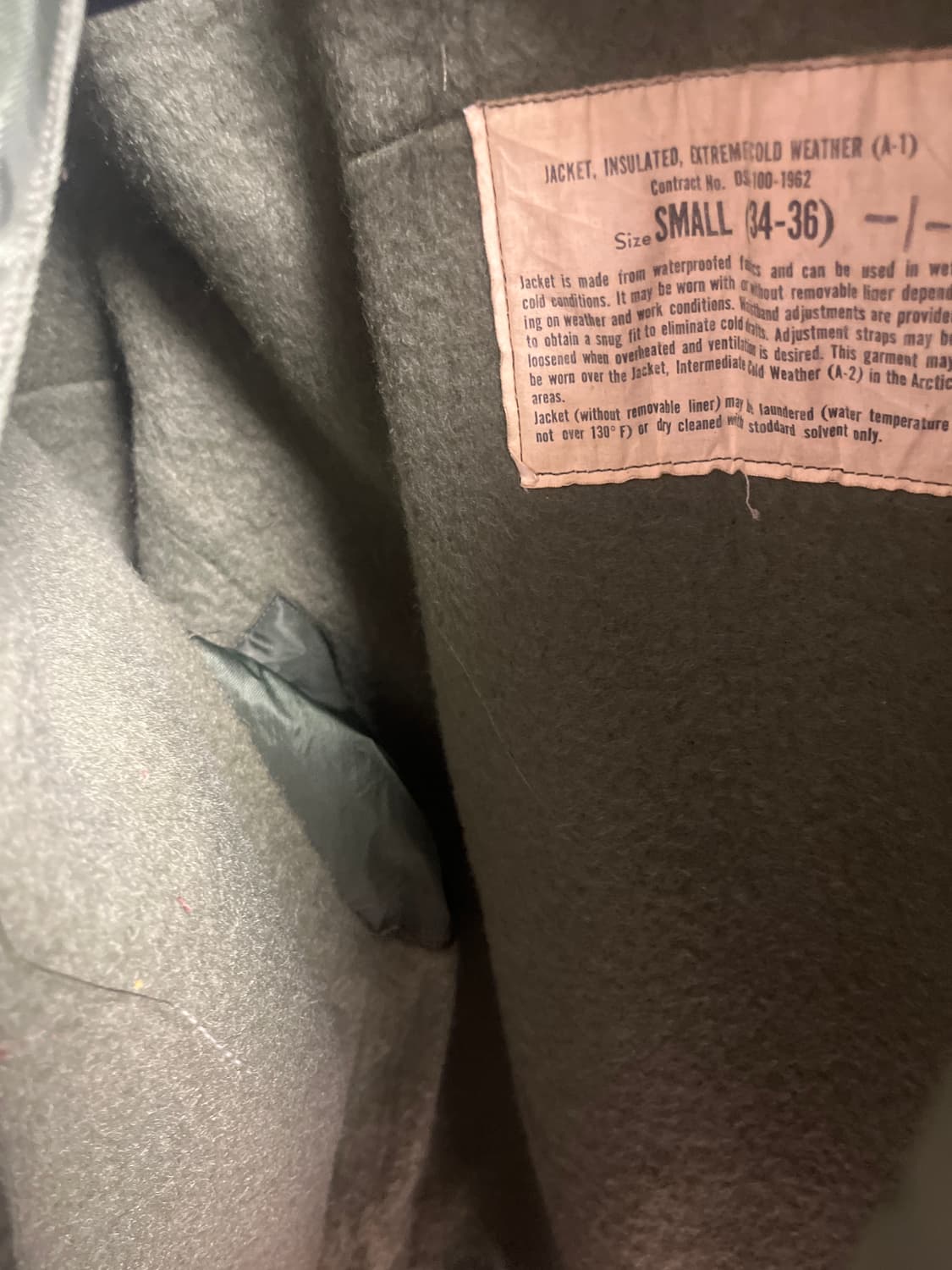 S) 60s A-1 Extreme Cold Weather Jacket 상품이미지6