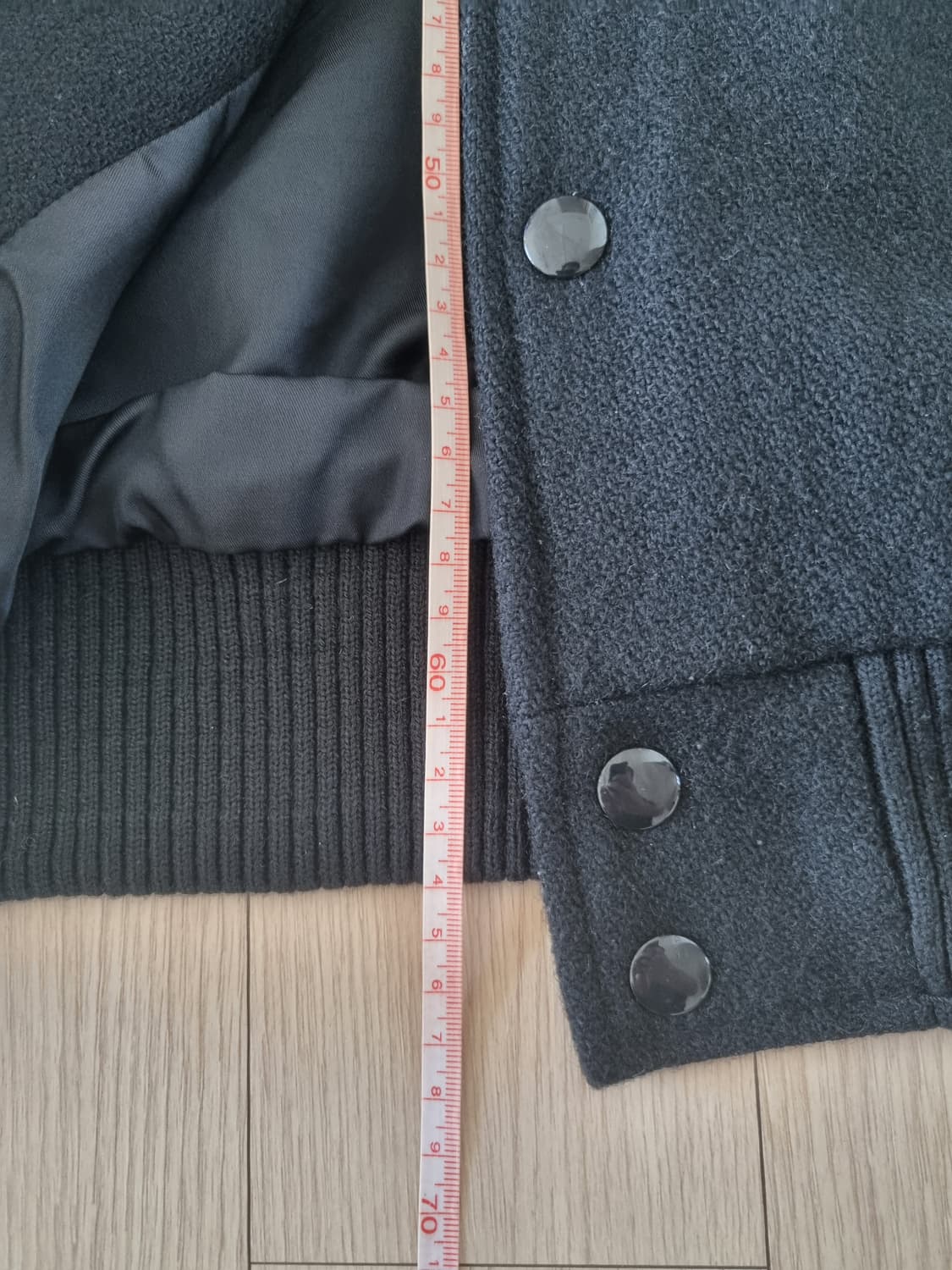 폴로 데님앤서플라이 블랙 바시티 자켓 m 상품이미지6