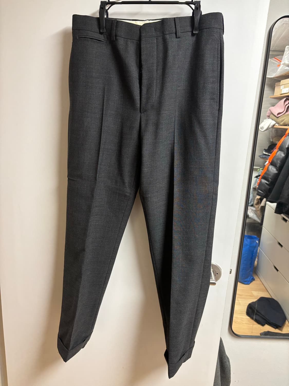 [38S/30] RRL 3피스 울수트 팬츠 차콜 상품이미지2