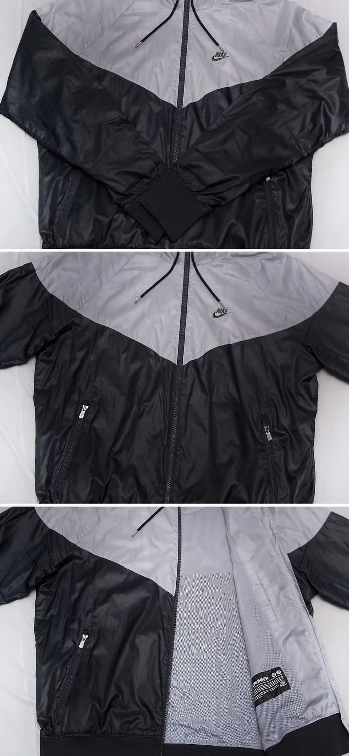 나이키 NSW 윈드러너 우븐 라인드 후드집업 자켓 검회 (L / 100) 상품이미지8