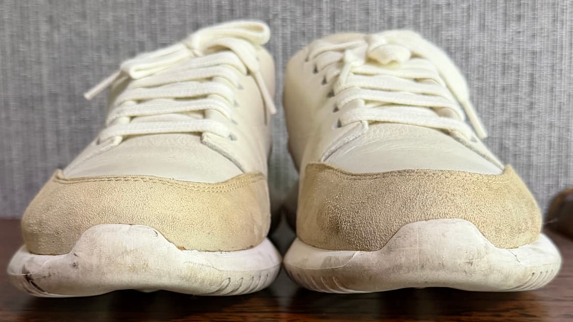 듀퐁 슈즈 제트 남성 캐주얼 애슬래틱 경량 스니커즈 아이보리 가죽 운동화 상품이미지3