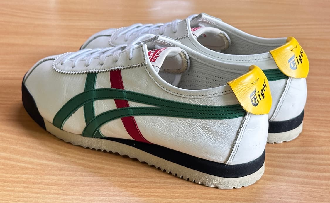 오니츠카티이거 림버업 NM 니폰 메이드 화이트/그린 상품이미지4