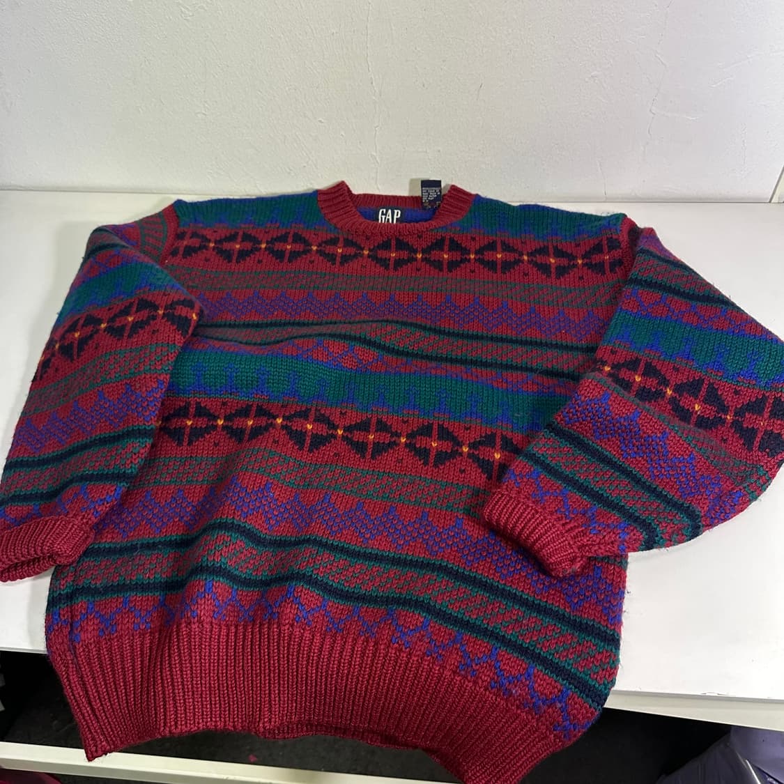 L DKNY 그레이 울 니트집업 상품이미지3