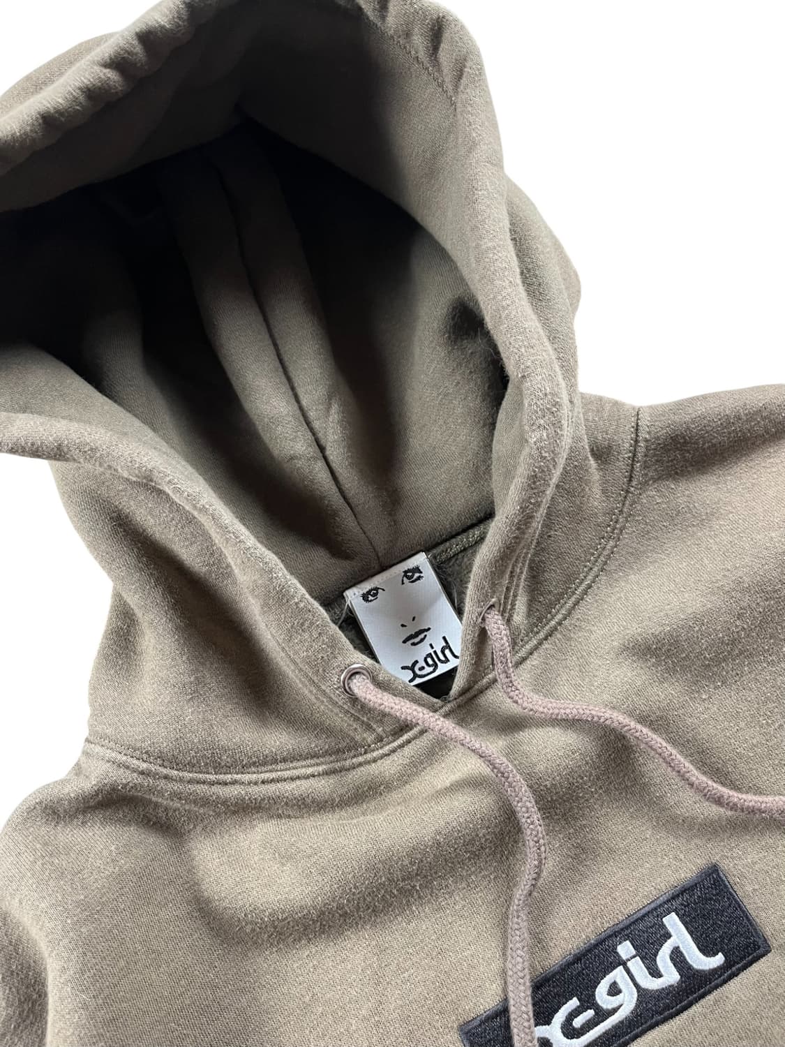 X-girl 카키 컬러 후드티 상품이미지3