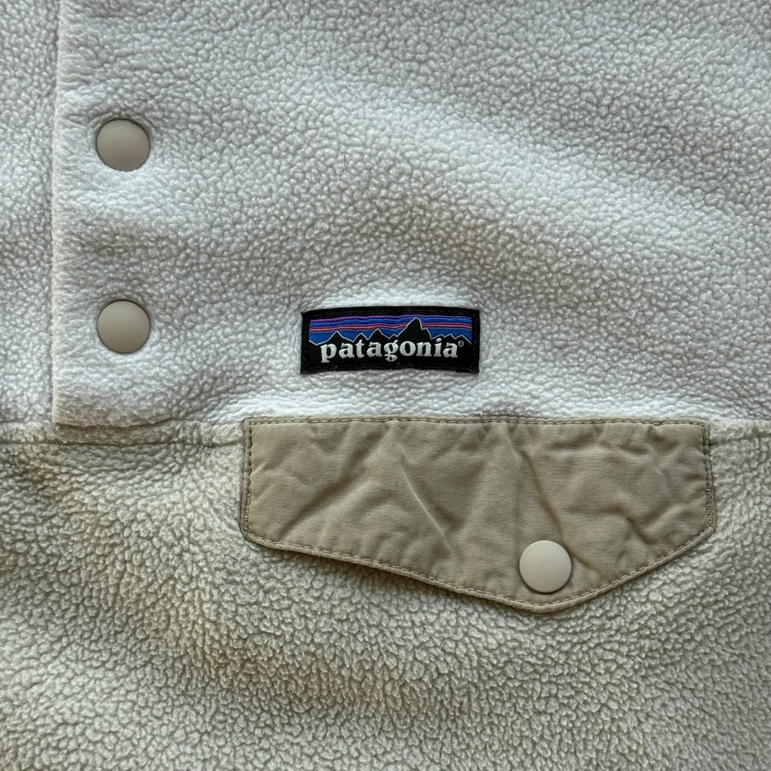 파타고니아 신칠라 투톤 아이보리 화이트 상품이미지5