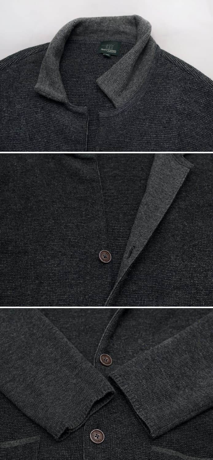 헨리코튼 버튼 클래식 홈스펀 울니트 가디건 자켓 (100-105) 상품이미지9