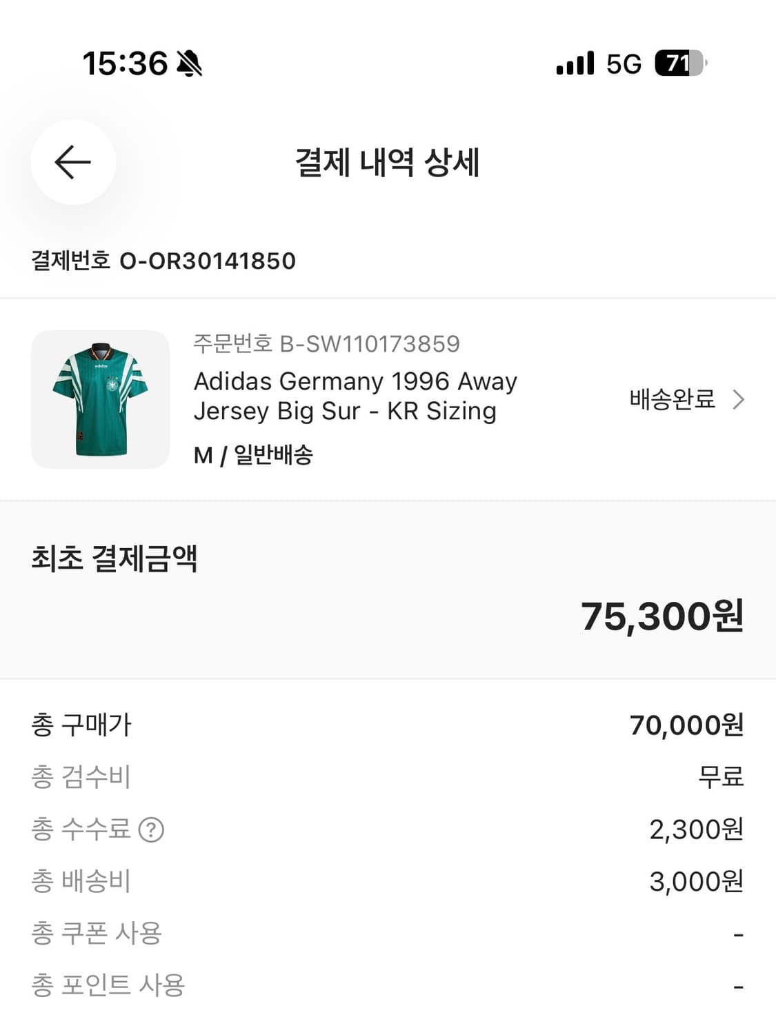 아디다스 독일 1996 저지 어웨이 상품이미지2