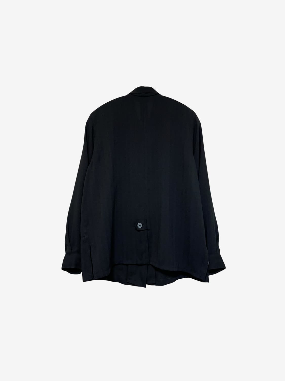 Round Collar Button Jacket - Black 상품이미지9