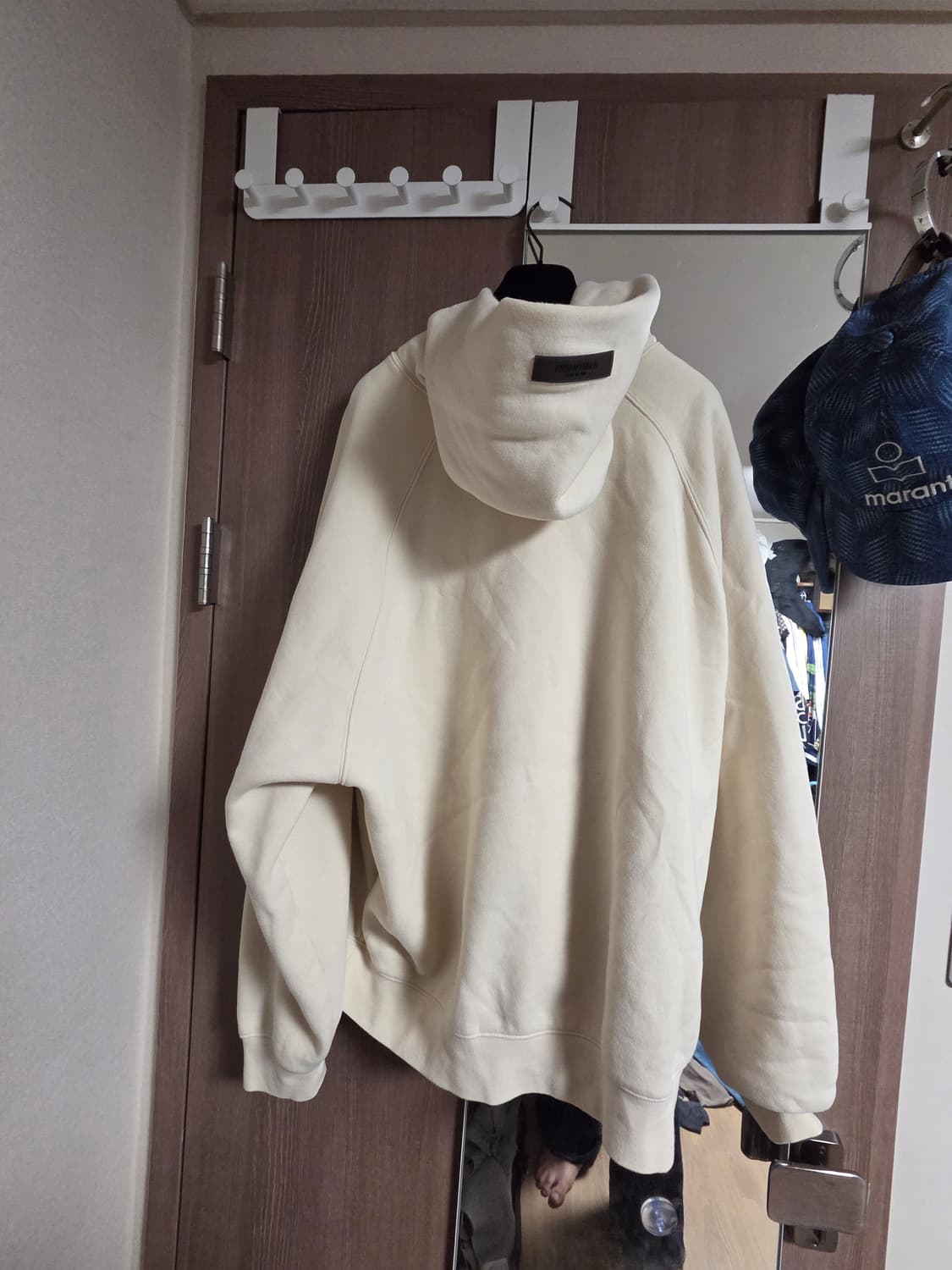 피어오브갓 에센셜 3D 실리콘 풀오버 후디 크림 XL 상품이미지6