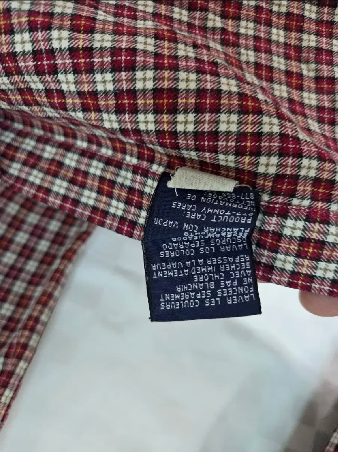 타미힐피거 체크 긴팔 셔츠 L 상품이미지4