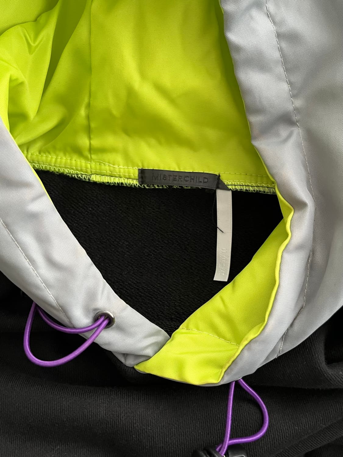 F) 미스터차일드 도킹 후드 티셔츠 블랙 상품이미지3