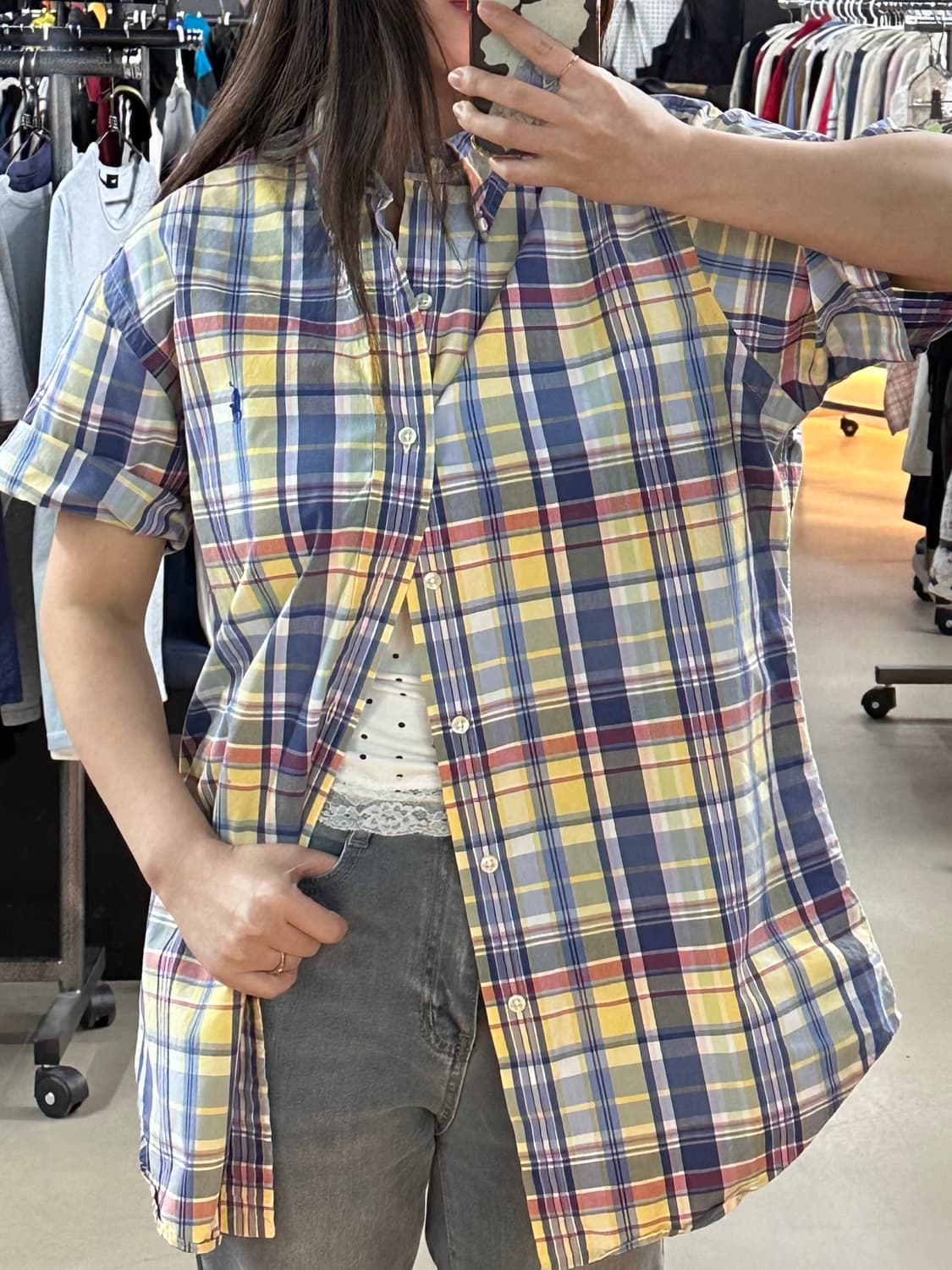 폴로랄프로렌 마드라스 체크반팔셔츠 상품이미지3