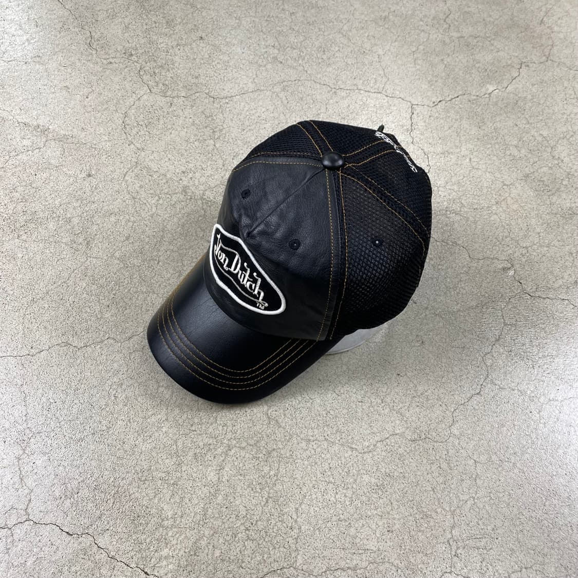 본더치 레더 블랙 매쉬 캡  상품이미지1