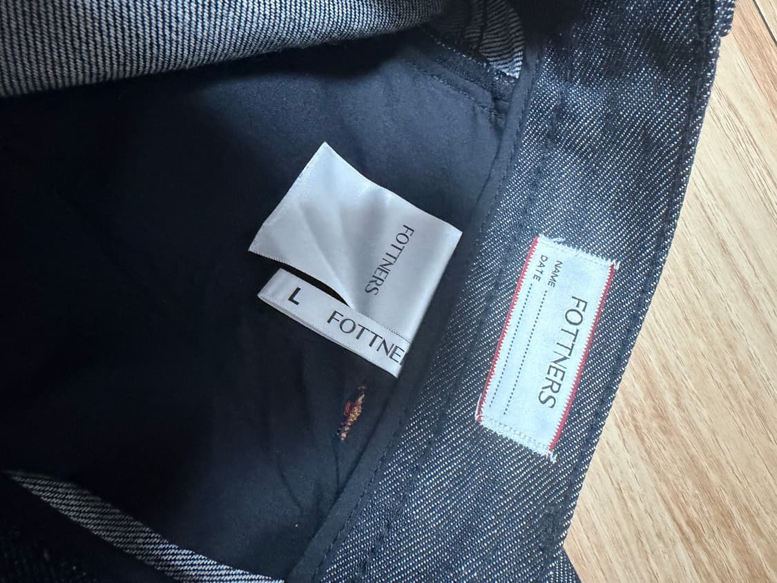 [L +3] 포트너스 투 턱 와이드 블랙 진 상품이미지6