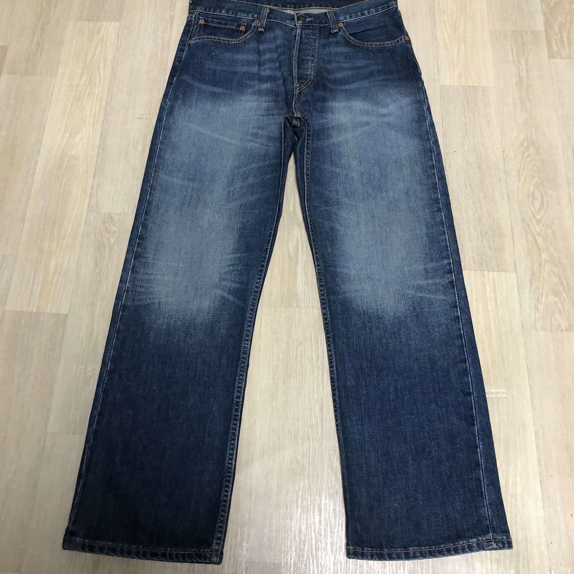 (33) 00's 리바이스 508 버튼플라이 와이드핏 워시드 데님 상품이미지10