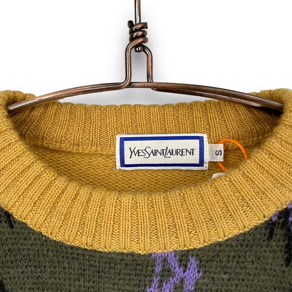 입생로랑 패턴 울 니트 상품이미지5