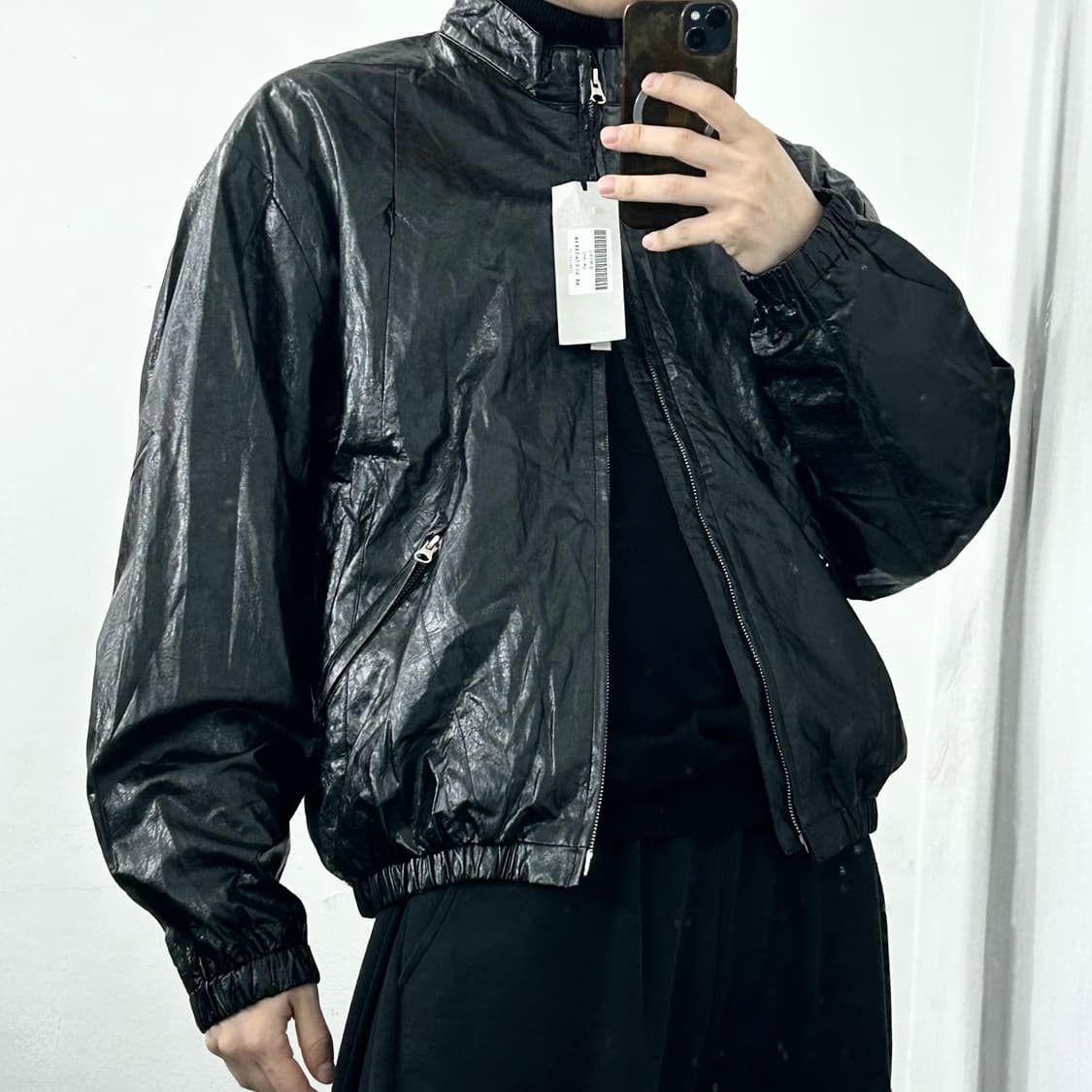 (새상품) 르마드 투톤 로우컷 밴딩 숏 자켓 상품이미지3