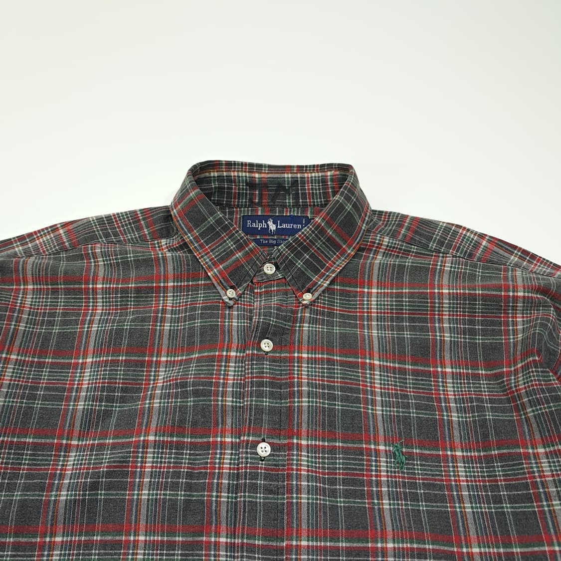 CL950 XL 폴로 90s 빅셔츠 플란넬 올드매드라스체크 셔츠 상품이미지2