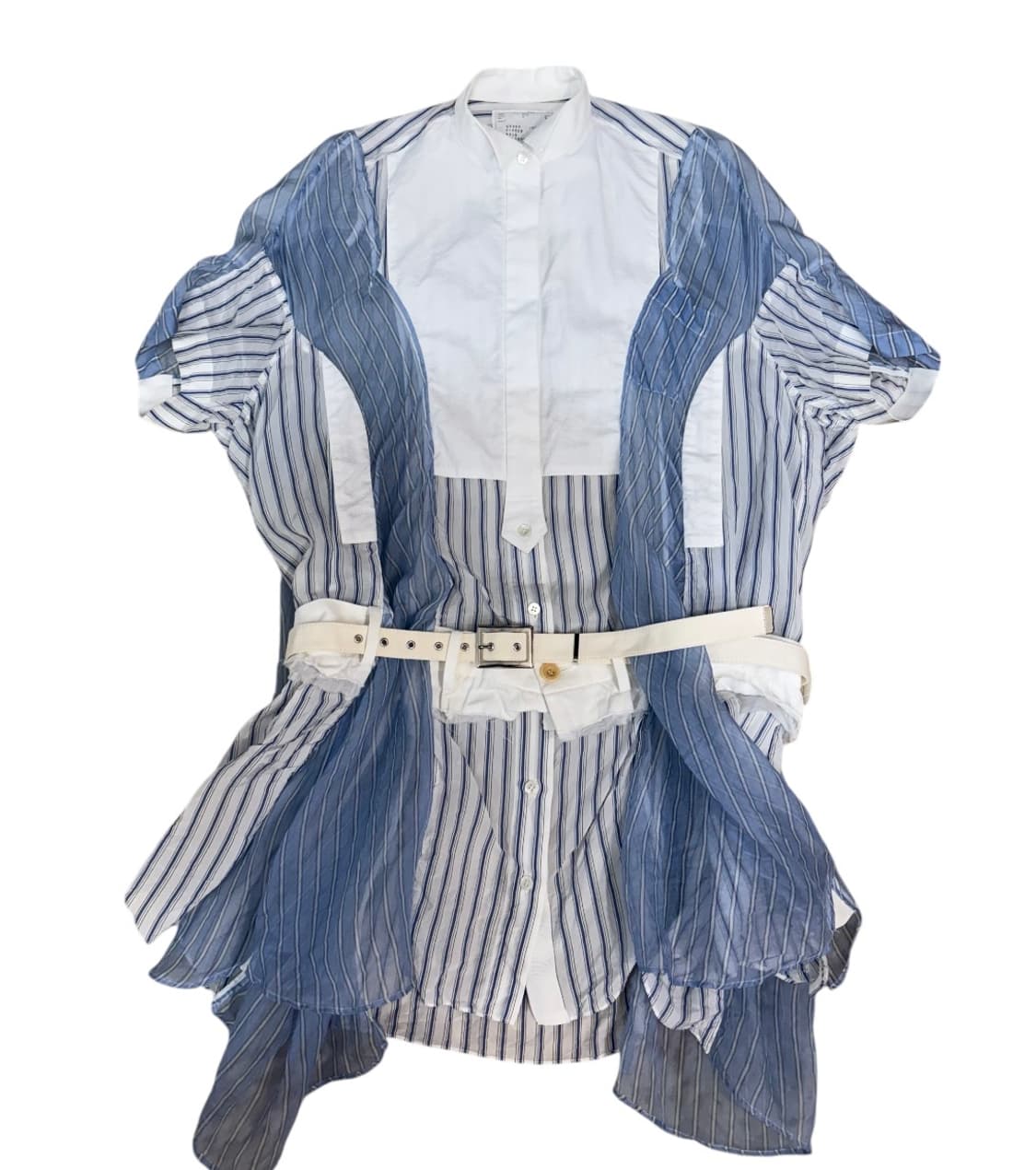 사카이 2017SS 포플린 레이어드 스트라이프 셔츠 상품이미지3