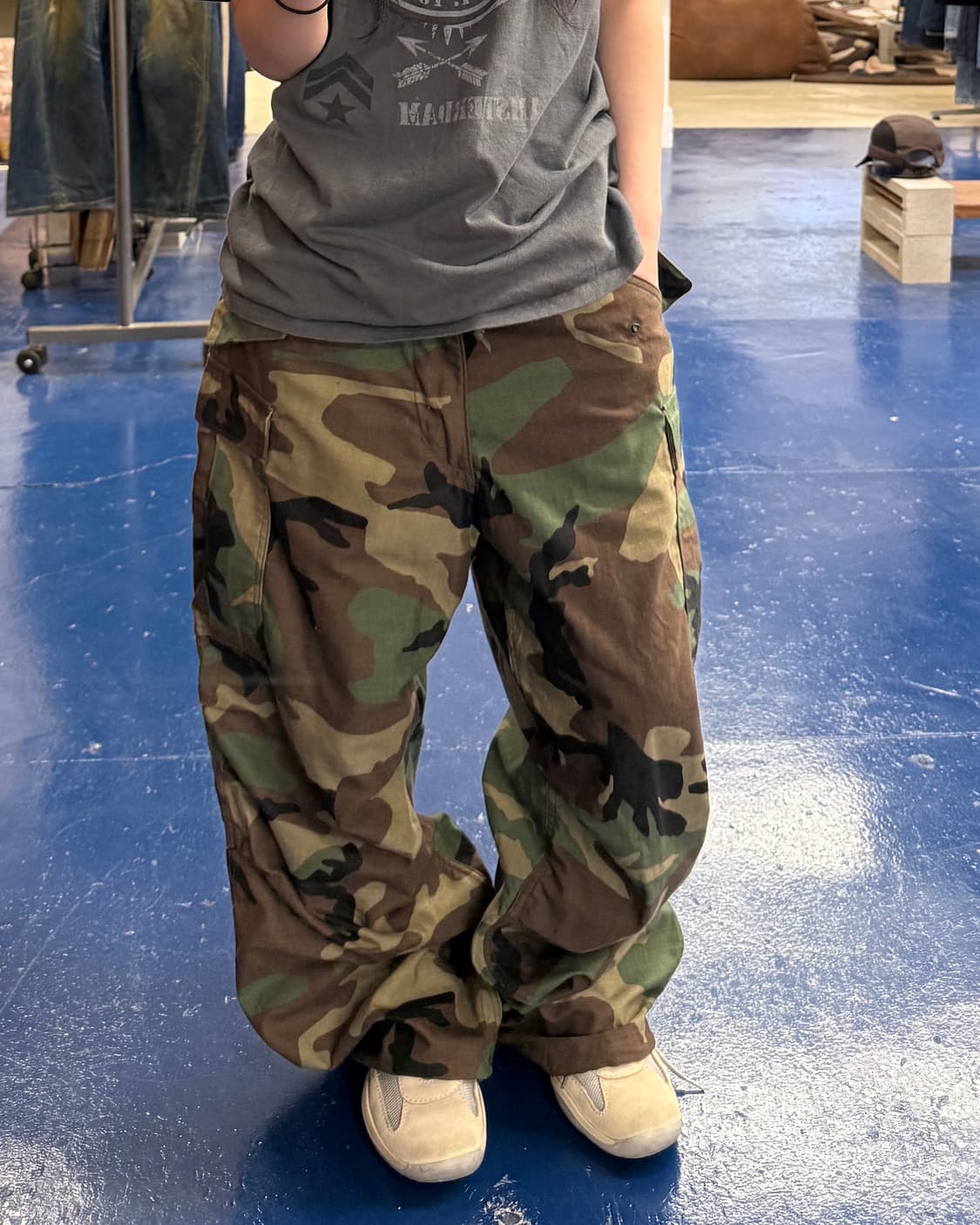 밀리터리 우드랜드 카고 팬츠 상품이미지1