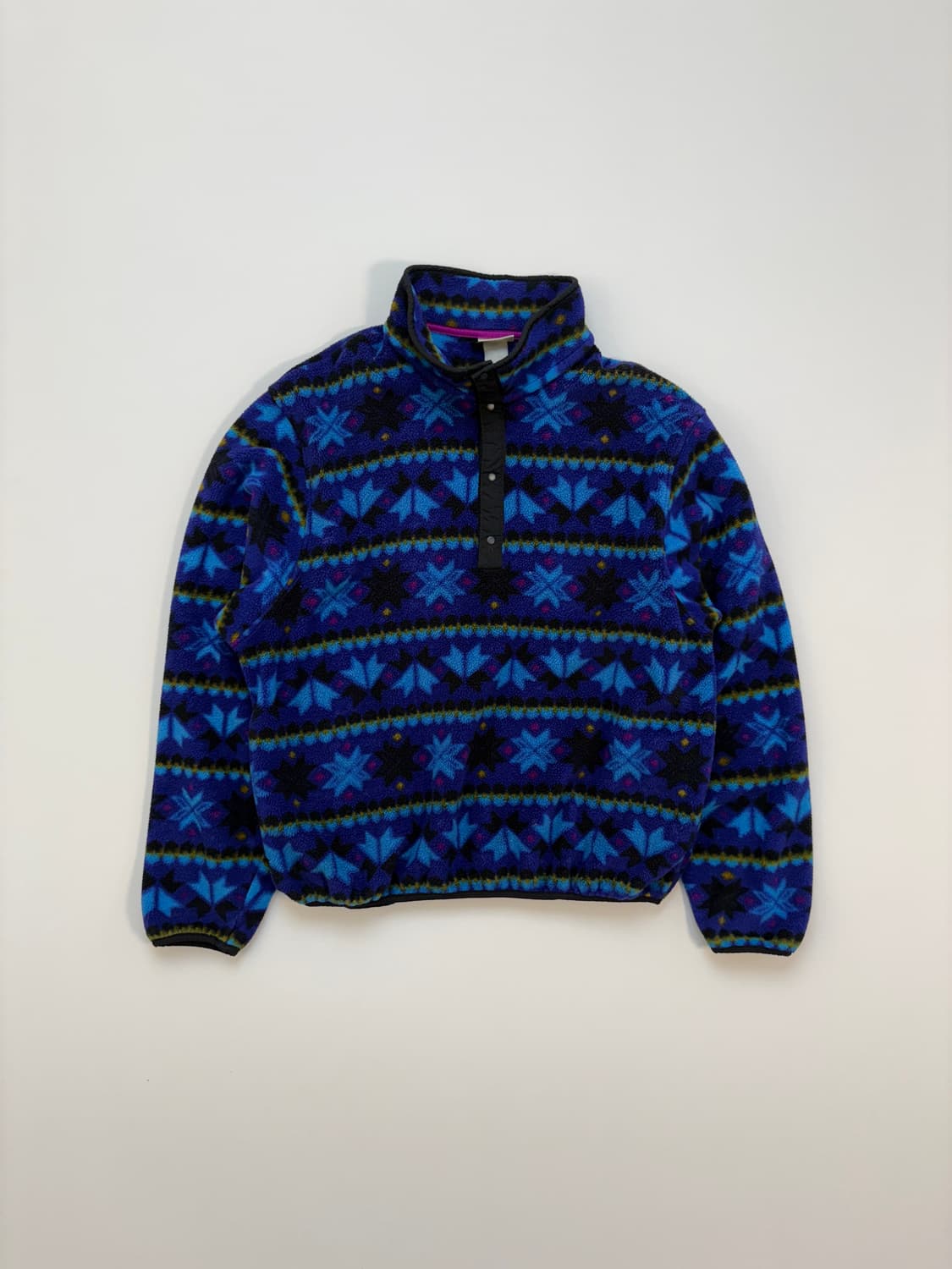 90s Vintage L.L.Bean Aztec Fleece T-Snap 상품이미지1