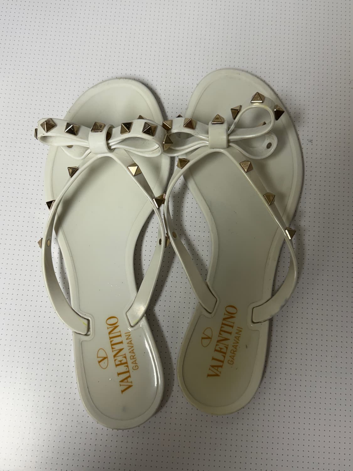 (W) 발렌티노 러버 락스터드 통 화이트 38 상품이미지1