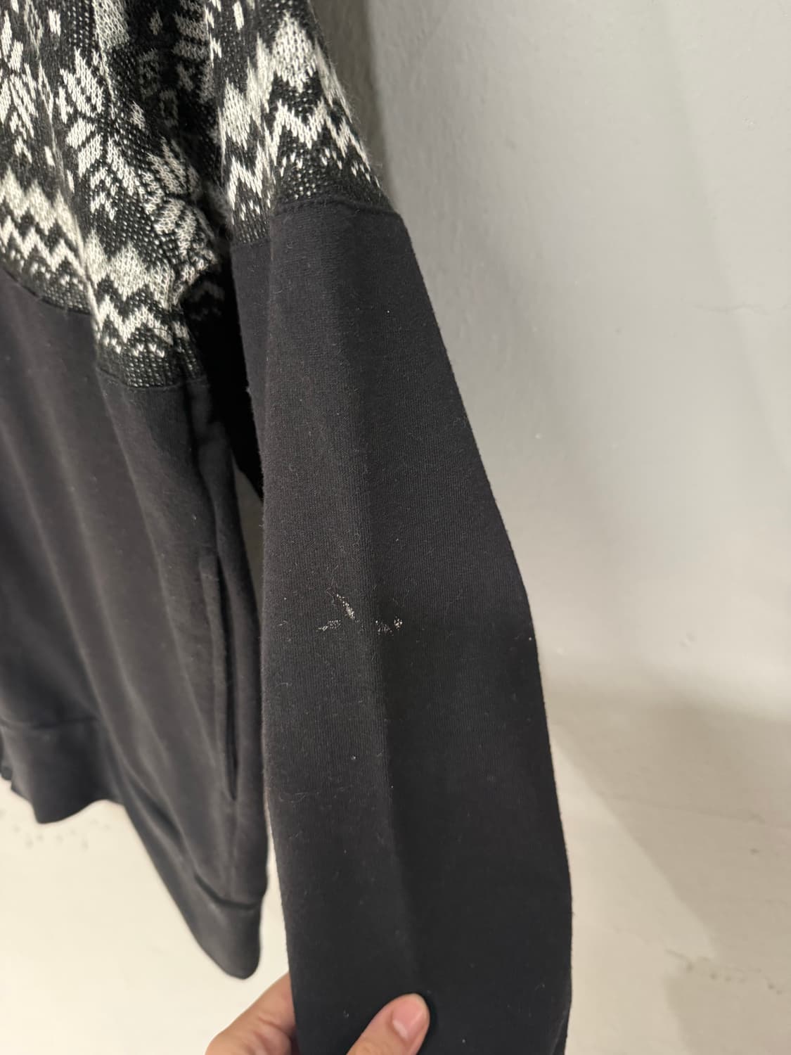 snow pattern point hood zip-up 상품이미지7