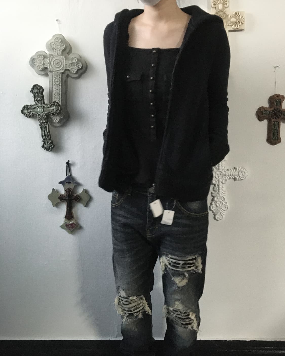 X girl hood zip up 상품이미지7