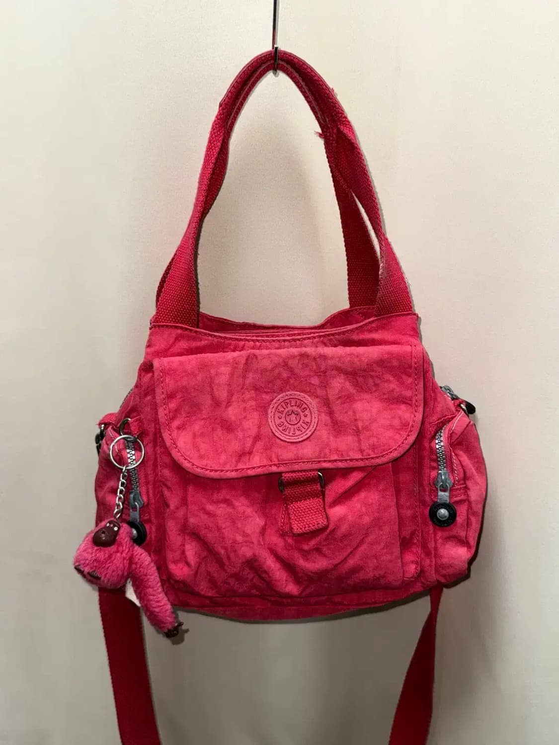 kipling 키플링 레드 핸드 숄더 백 상품이미지1