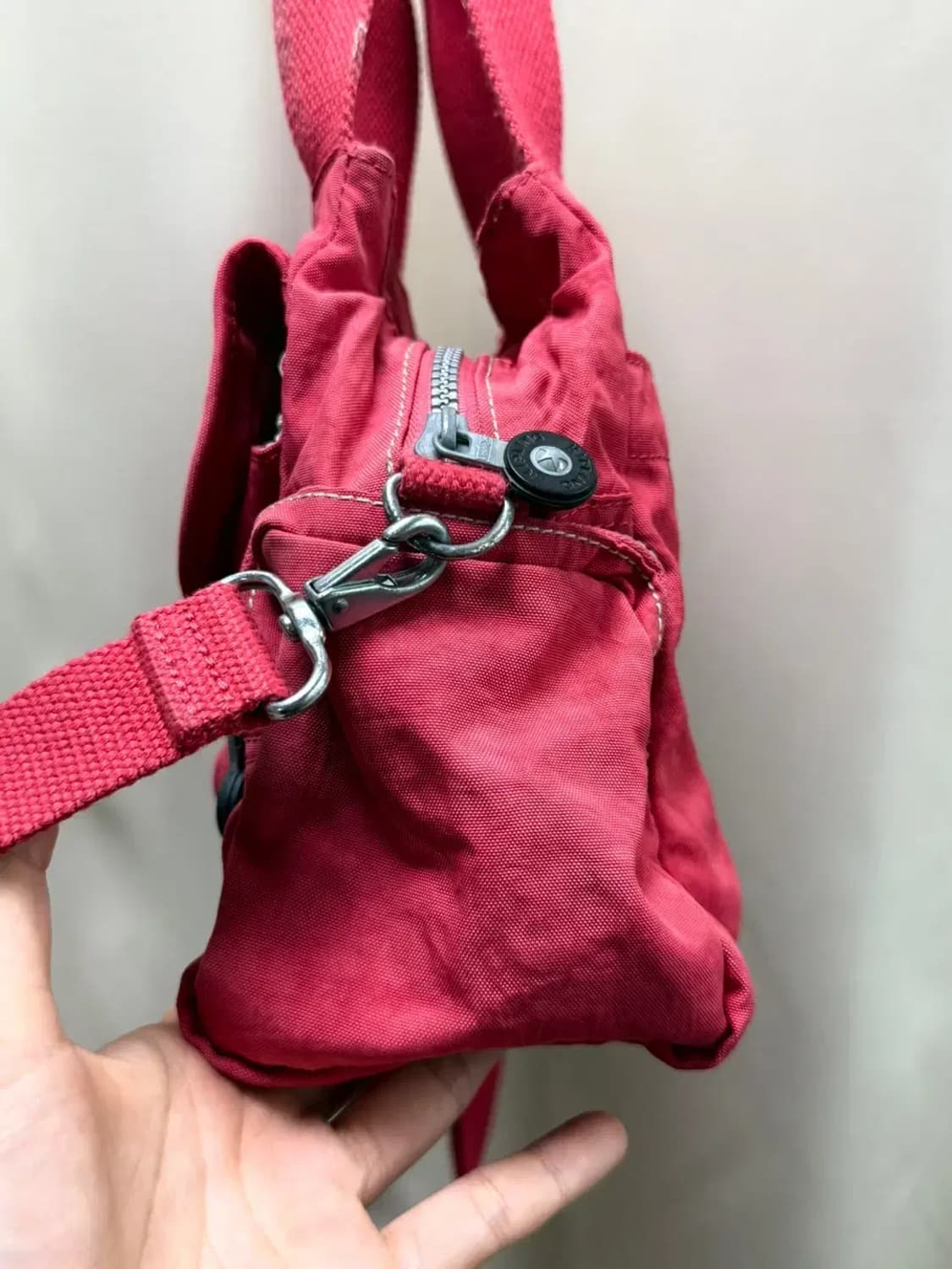 kipling 키플링 레드 핸드 숄더 백 상품이미지5