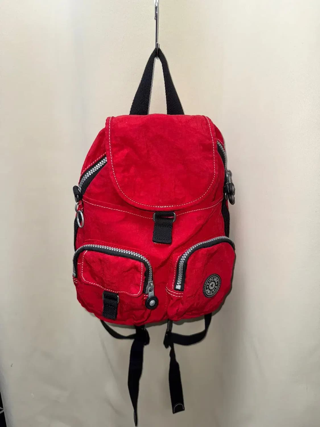 Kipling 키플링 희귀 미니 백팩 레드 상품이미지1