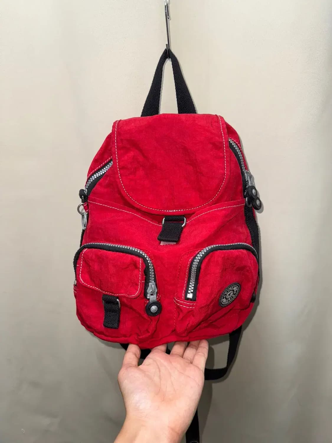 Kipling 키플링 희귀 미니 백팩 레드 상품이미지2