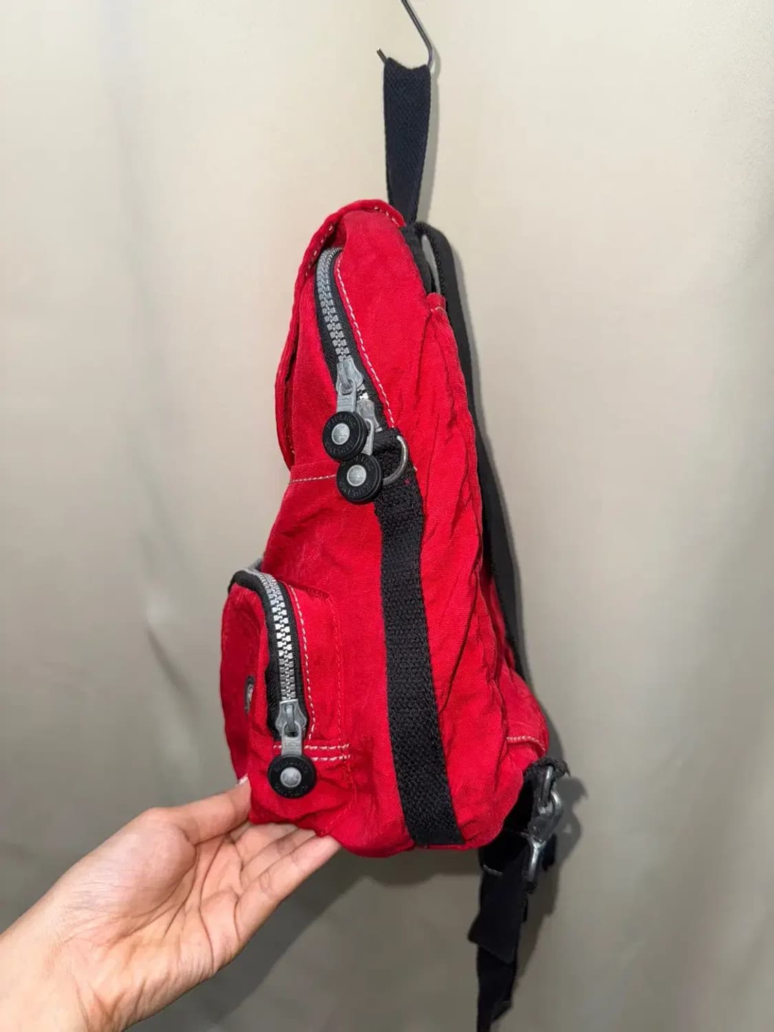 Kipling 키플링 희귀 미니 백팩 레드 상품이미지4