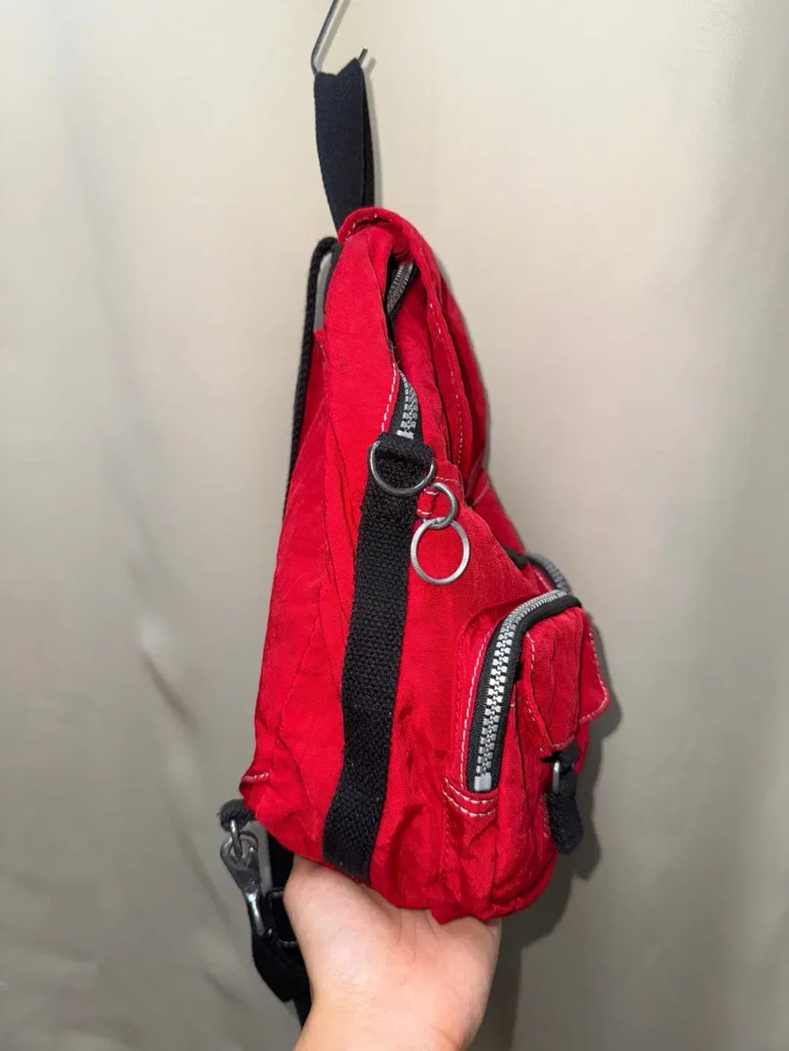 Kipling 키플링 희귀 미니 백팩 레드 상품이미지5