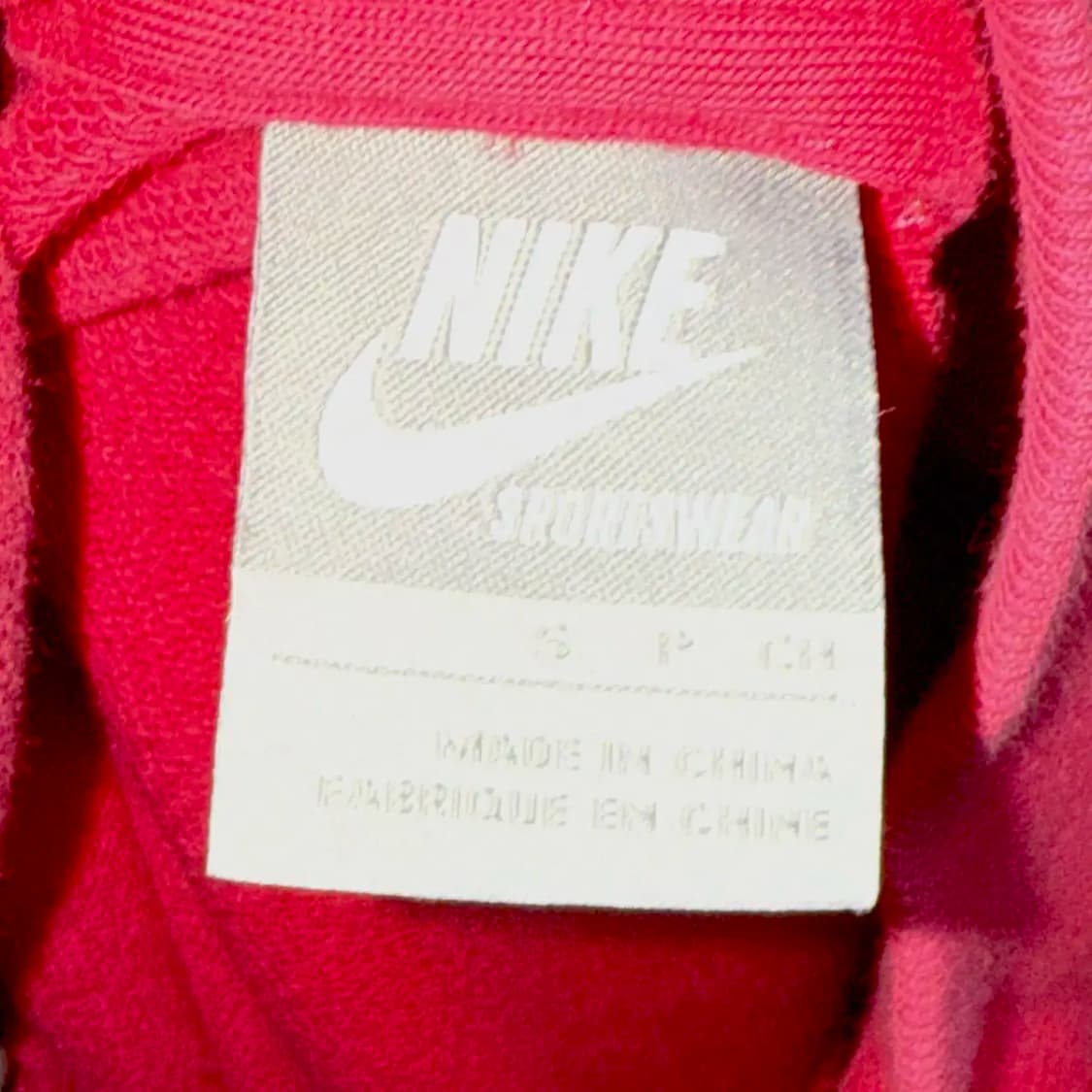 NIKE 나이키 핑크 프린팅 코튼 슬림 집업 상품이미지5