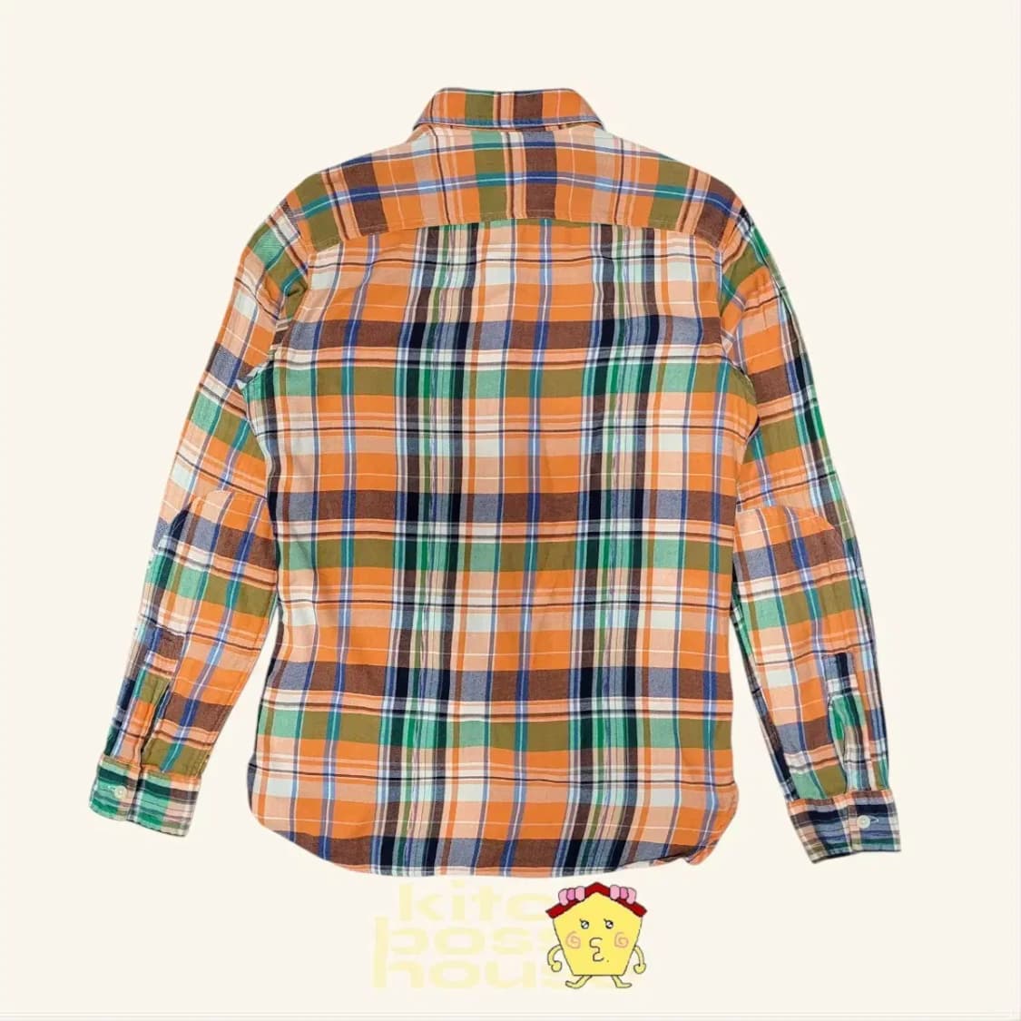 [S] polo 폴로 랄프로렌 오렌지 체크 셔츠 상품이미지6